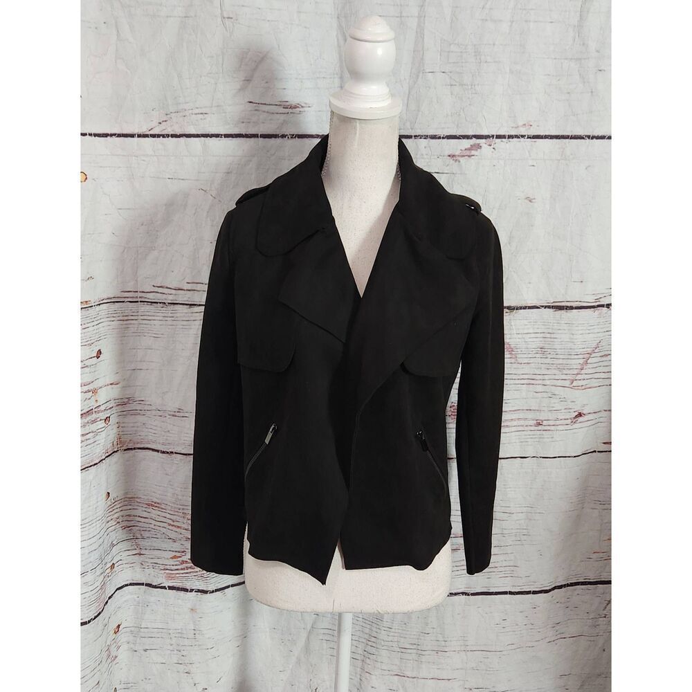 Kut From the Cloth Faux Suede Jacee Draped Jacket Size XS NWT